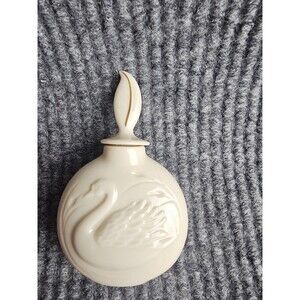 Vintage Lenox Fine China Swan Collection Perfume Bottle With Stopper